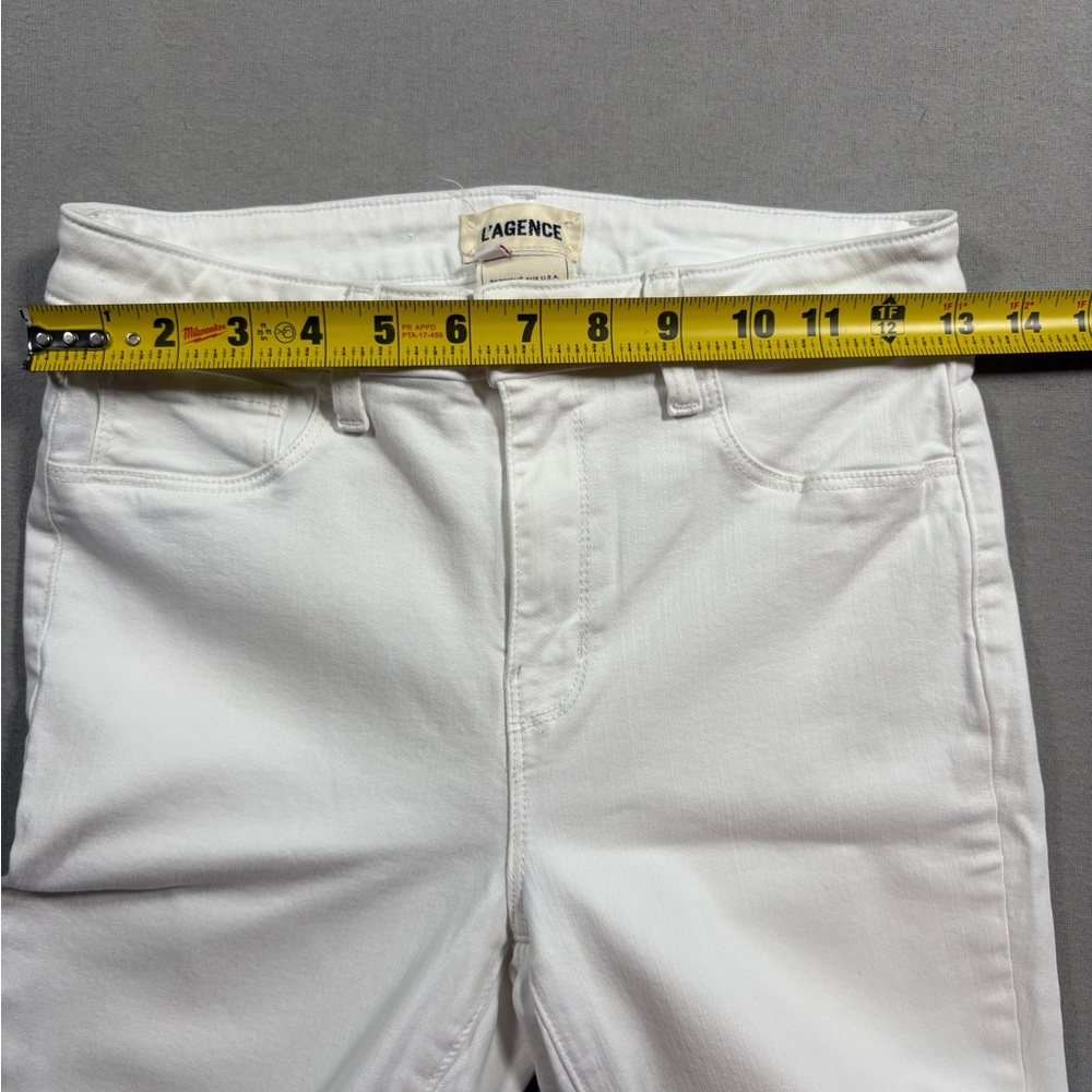 L'AGENCE Women's Crisp White Skinny Jeans Size 28 - Picture 5 of 8